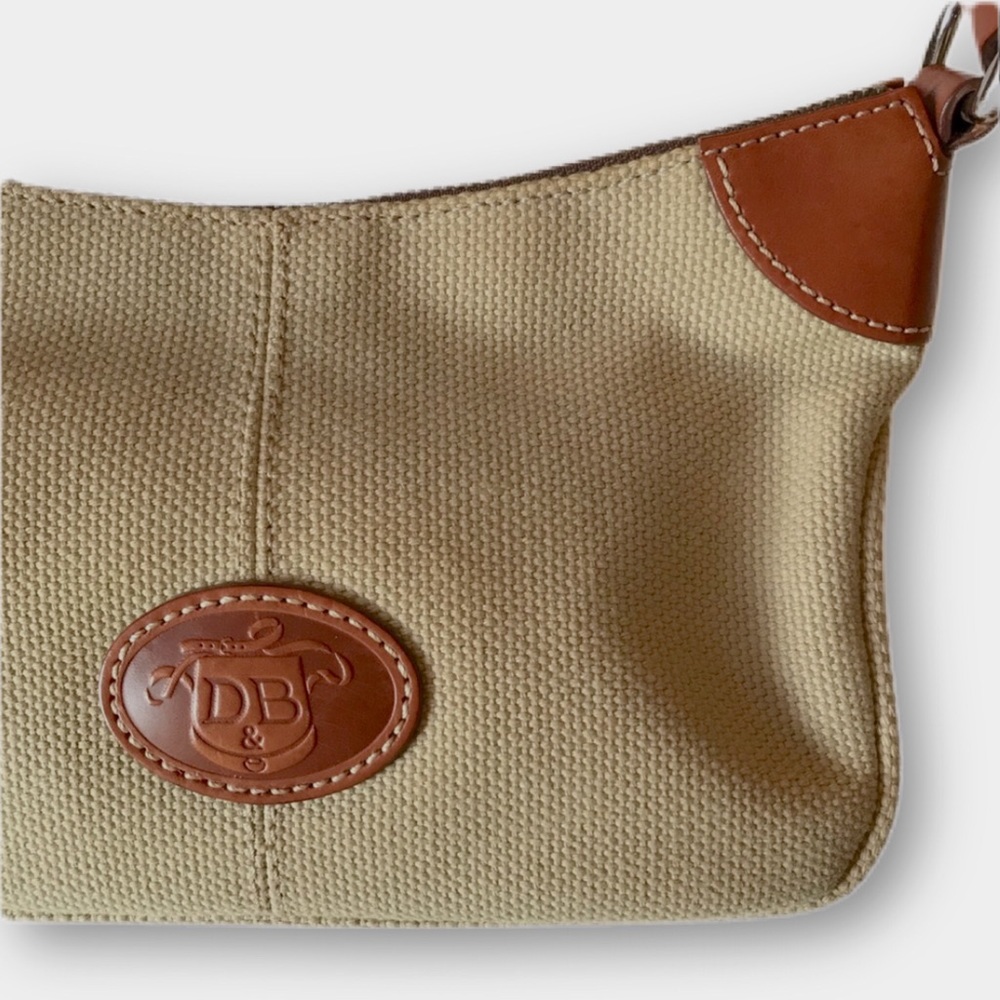Db Dooney & Bourke Classic Tan Canvas And Signatu… - image 2